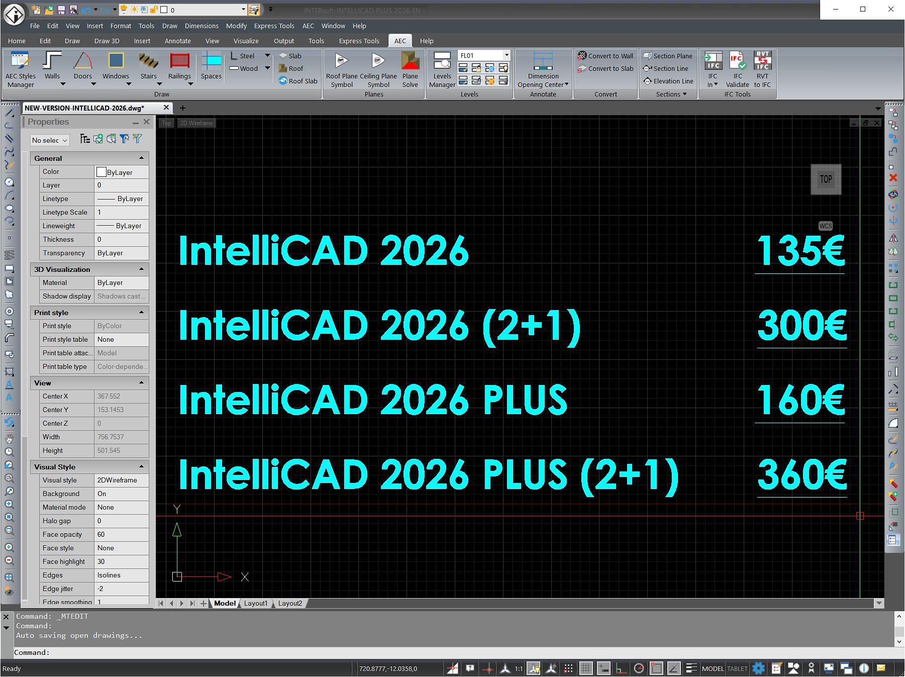 ArCADiasoft, IntelliCAD, 2026, INTERsoft, alternative, discount, ArCADia, BIM, PLUS, LT, CAD, 3D, λογισμικό, μηχανικός, αρχιτέκτονας, πολιτικός, οικονομικές, τιμές, interdomisi